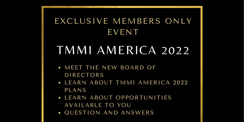 TMMi America 2022 – Members ONLY